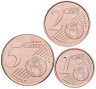 Купить Испания набор из 3-х монет от 1,2 и 5 евроцентов 2010-2025, случайный год