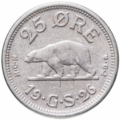 купить Гренландия 25 эре 1926 год