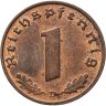 Купить Германия, Третий рейх 1 рейхспфенниг (reichspfennig) 1938, знак монетного двора: "D" - Мюнхен