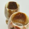 Купить Набор рюмок для крепких напитков на 4 персоны из натурального камня, оникс, резьба, оникс, резьба, Азия, 1990-2010 гг.