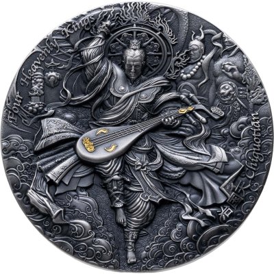 купить Остров Ниуэ 5 долларов 2021 "Четыре небесных царя Чигуотян", в футляре