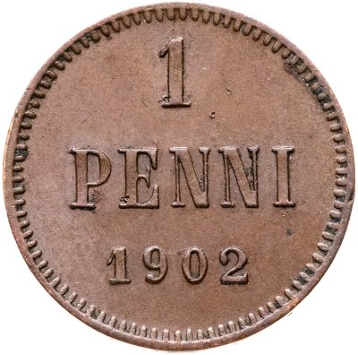 купить 1 пенни (penni) 1902 Российская Финляндия