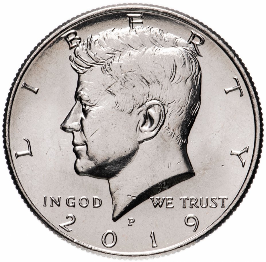 купить США ½ доллара 2019 "Kennedy Half Dollar" (Отметка монетного двора: "P" - Филадельфия)