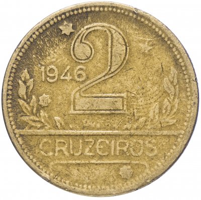 купить Бразилия 2 крузейро 1943-1955