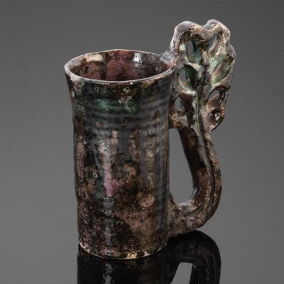 купить Кружка пивная [авторская керамика], керамика, поливы, Россия, 1900-1930 гг.