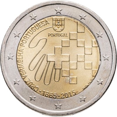 купить Португалия 2 евро (euro) 2015 150 лет Португальскому Красному Кресту