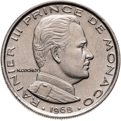 купить Монако 1 франк (franc) 1968