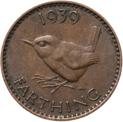 купить Великобритания 1 фартинг 1939