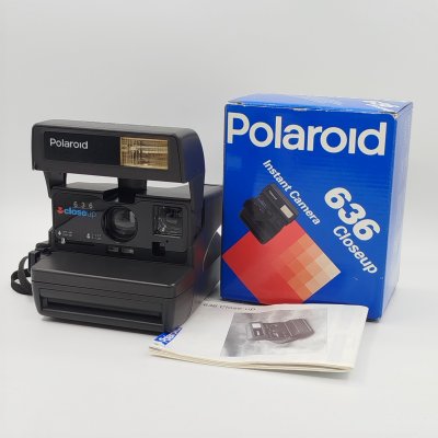 купить Фотоаппарат мгновенной печати "Polaroid 636 Close Up" в оригинальной коробке, пластик, картон, Polaroid, Великобритания, 1990-1994 гг.
