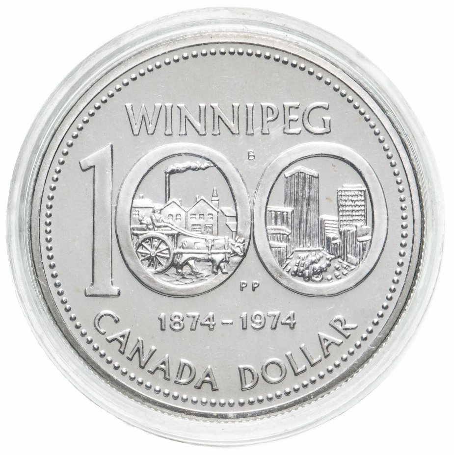 купить Канада 1 dollar (доллар) 1974 "100 лет Виннипегу"