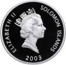 Купить Соломоновы острова 25 долларов  (dollars) 2003 Proof  "Самолеты мира: Мессершмитт (Messerschmitt Me 262)"