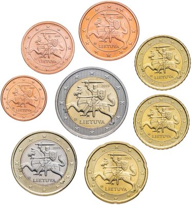 купить Литва набор монет евро 2015 (8 штук)