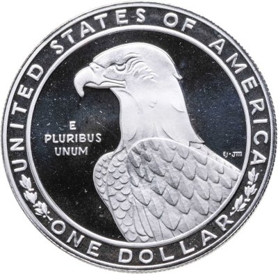 купить США 1 доллар 1983 S Proof "XXIII летние Олимпийские Игры - Дискобол" в капсуле