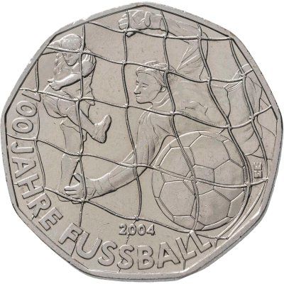 купить Австрия 5 евро (euro) 2004 "100 лет футболу"