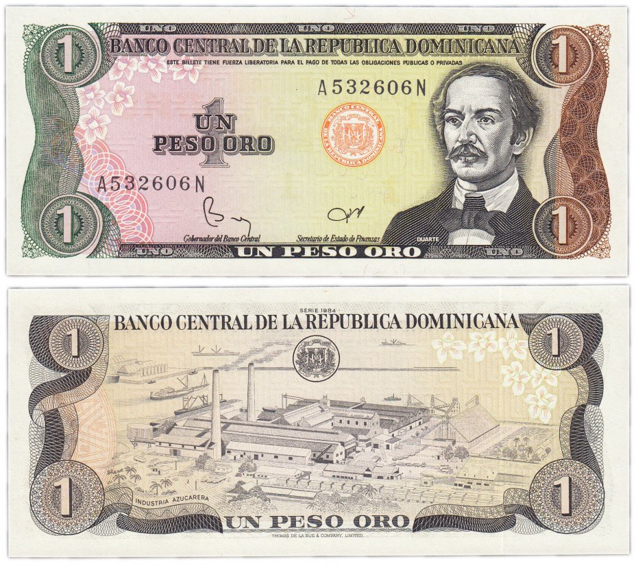 купить Доминиканская республика 1 песо 1984 (Pick 126a(1))