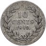 Купить Нидерланды 10 центов (cents) 1849