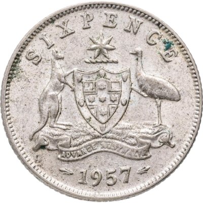 купить Австралия 6 пенсов (pence) 1957