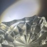Купить Пепельница квадратной формы с резным геометрическим декором, хрусталь, алмазная грань, СССР, 1970-1990 гг.