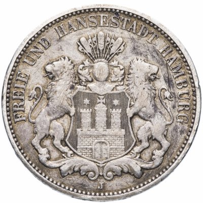 купить Германия (Империя, Гамбург) 3 марки (mark) 1911