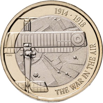 купить Великобритания 2 фунта (pounds) 2017 "Авиация в Первой мировой войны"
