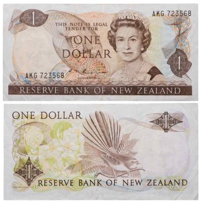 купить Новая Зеландия 1 доллар 1981-1992 год (Pick 169b)