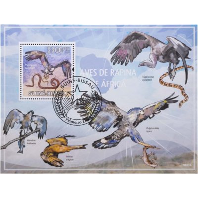 купить Гвинея-Биссау марки квартблок "Фауна. Птицы. Орлы" 2009