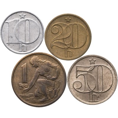купить Чехословакия набор 4 монет 1957-1978