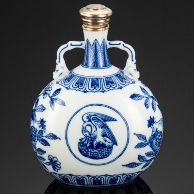 купить Штоф, фирма "VISTA ALEGRE", фарфор, роспись кобальтом, металл, Португалия, 2000-2020 гг.