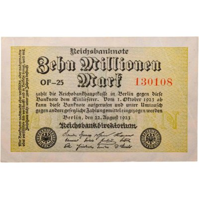 купить Германия 10000000 (10 миллионов) марок 1923