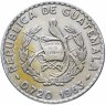 Купить Гватемала 25 сентаво (centavos) 1963
