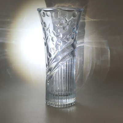 купить Ваза для цветов с растительным декором, стекло, Pasabahce, Турция, 2000-2020 гг.