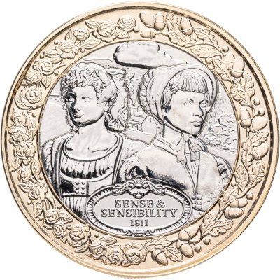 купить Остров Мэн 2 фунта (pounds) 2025 "250 лет со дня рождения Джейн Остин. Разум и чувства"
