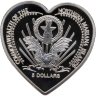 Купить Северные Марианские острова 5 долларов 2005 "Сердце Бесконечная любовь" в футляре