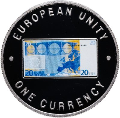 купить Замбия 1000 квач (kwacha) 1999 "Единая валюта Европы - 20 евро, лицевая сторона"