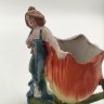 Купить Вазочка (карандашница) в виде бутона с фигурой девушки, фарфор, роспись, Европа, 1960-1980 гг.