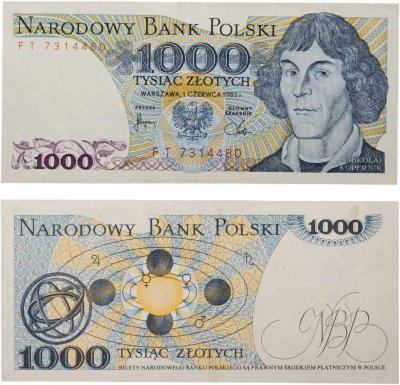 купить Польша 1000 злотых 1982
