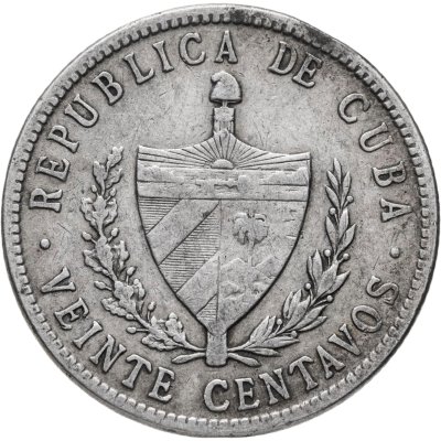купить Куба 20 сентаво (centavos) 1948