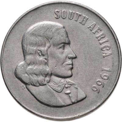купить ЮАР 50 центов (cents) 1966 Надпись на английском языке - "SOUTH AFRICA"