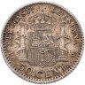 Купить Испания 50 сентимо (centimos) 1904, 10 внутри звезд