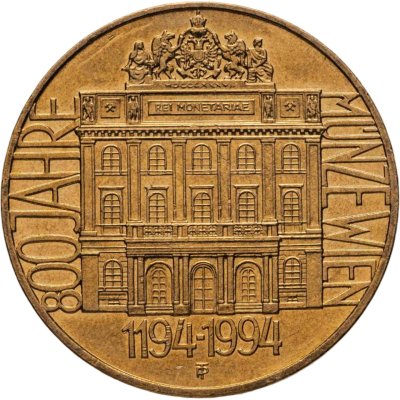 купить Австрия 20 шиллингов (shillings) 1994 "800 лет Австрийскому монетному двору"