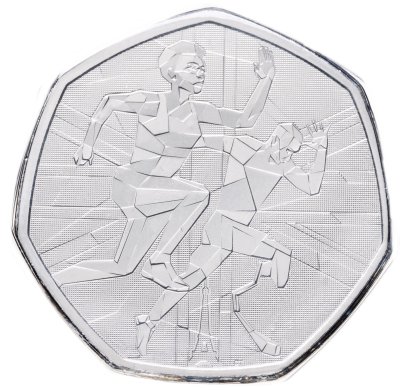 купить Великобритания 50 пенсов 2024 "XXXIII Олимпийские игры и XVII Паралимпийские игры, Париж 2024"