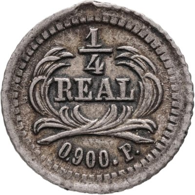 купить Гватемала 1/4 реала 1876