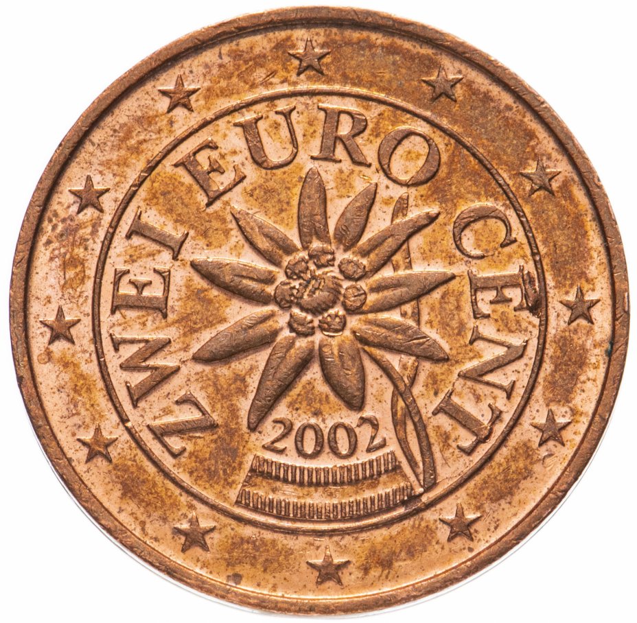 купить Австрия 2 цента (cents) 2002-2019