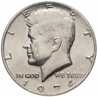 купить США 50 центов (1/2 доллара, half dollar) 1974 "Kennedy Half Dollar (Кеннеди)"