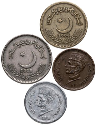 купить Пакистан набор монет для обращения 1998-2014 (4 штуки)