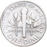 Купить США 10 центов (дайм, one dime) 1964  Silver Roosevelt Dime (Рузвельт) без обозначения монетного двора