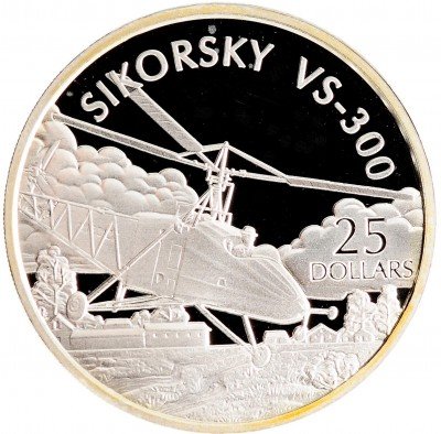 купить Соломоновы острова 25 долларов 2003 "Вертолет Vought-Sikorsky VS-300"