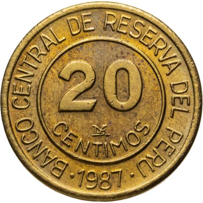купить Перу 20 сентимо (centimos) 1987