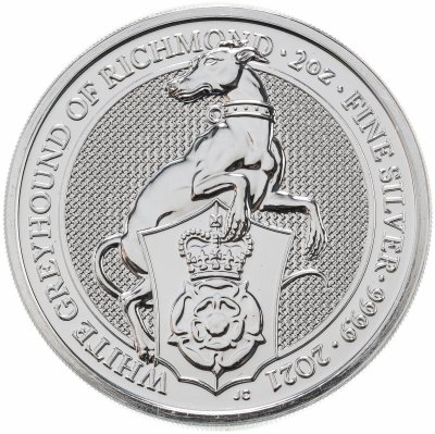 купить Великобритания 5 фунтов (pounds) 2021 "Белая Борзая Ричмонда"