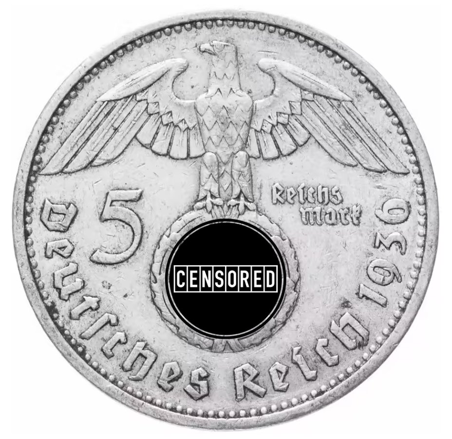 купить Фашистская Германия (Третий Рейх) 5 рейх марок 1936-1939